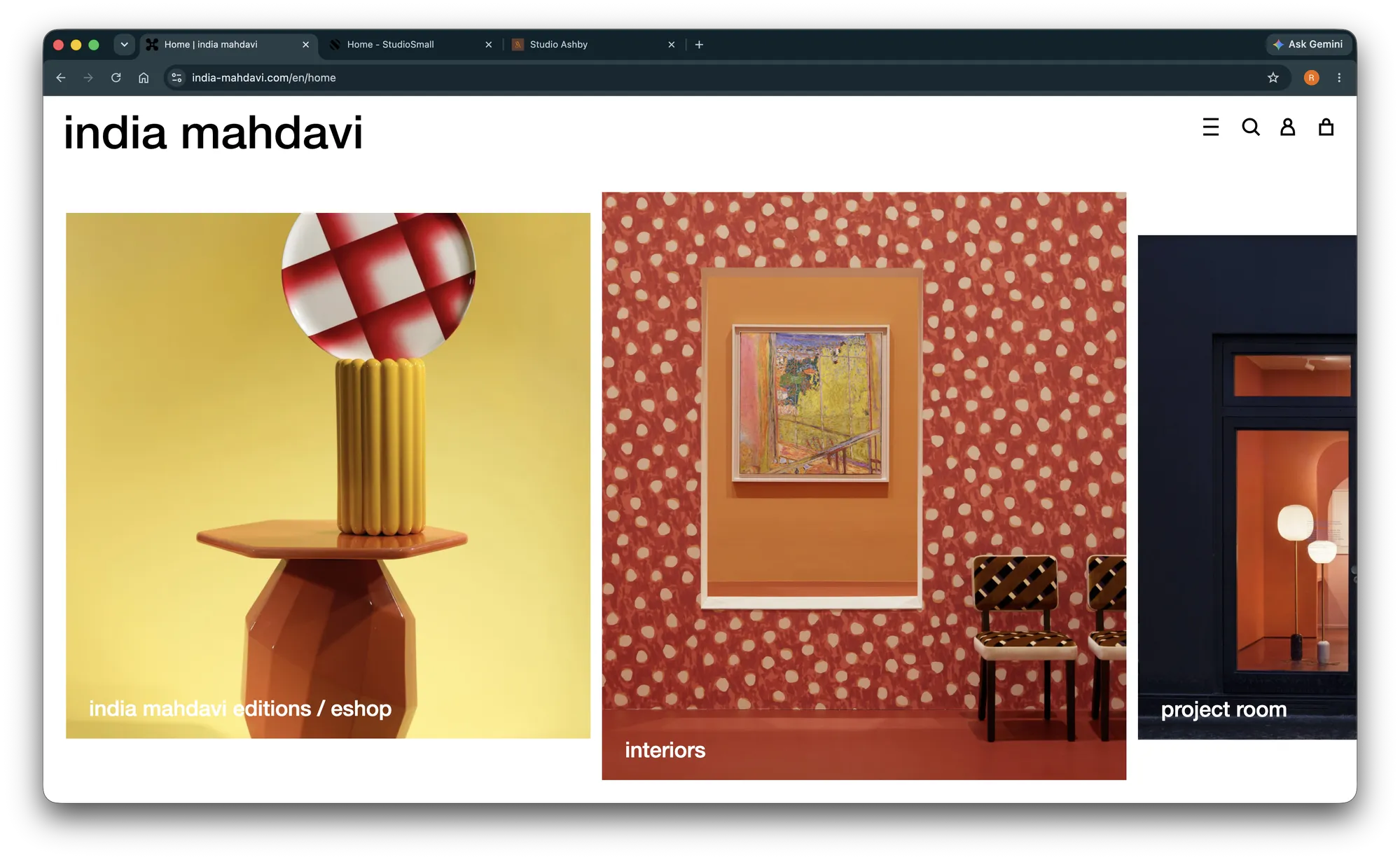 Reference: India Mahdavi website