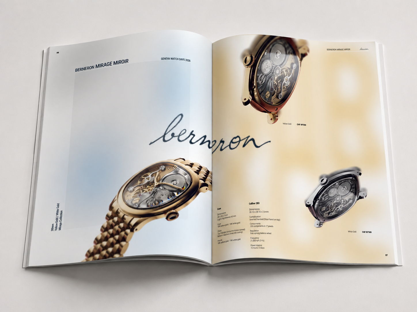 Berneron Mirage Miroir — editorial spread