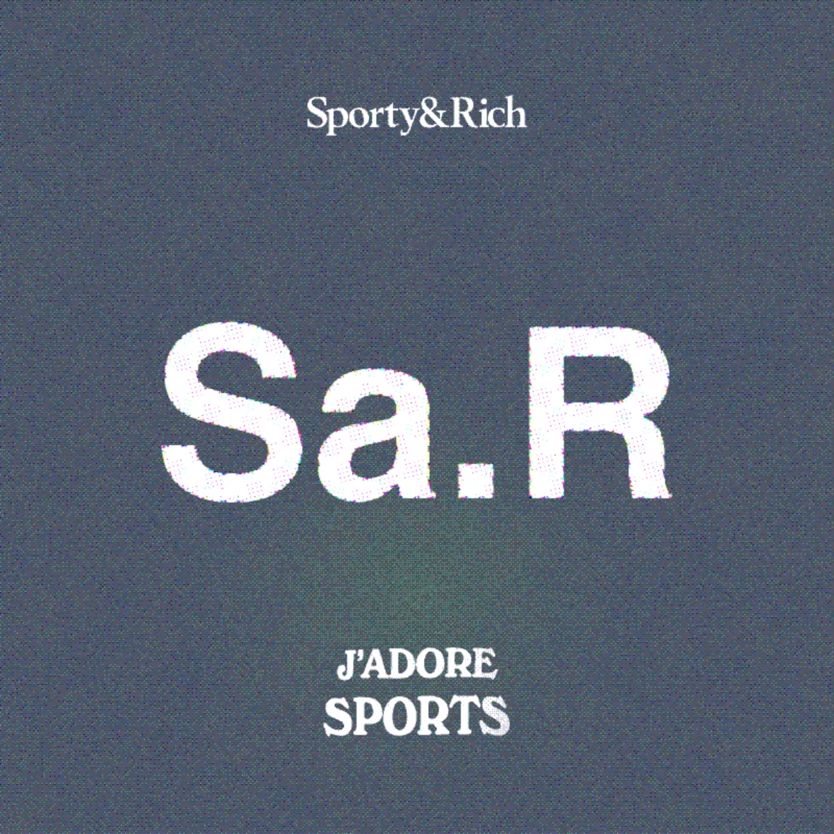 Sporty&Rich — Blue Sa.R brand and typography study