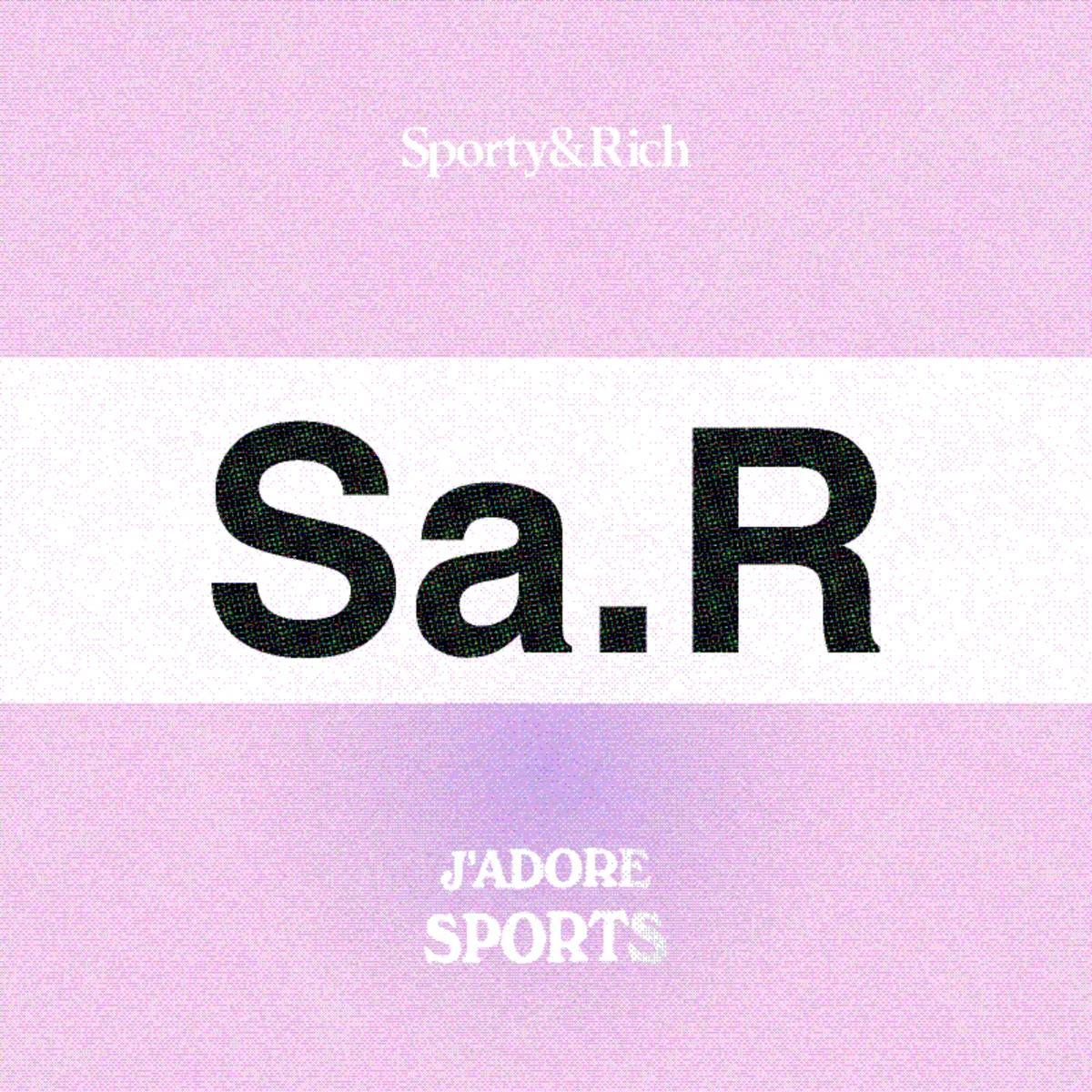 Sporty&Rich — Pink and white Sa.R stripe study