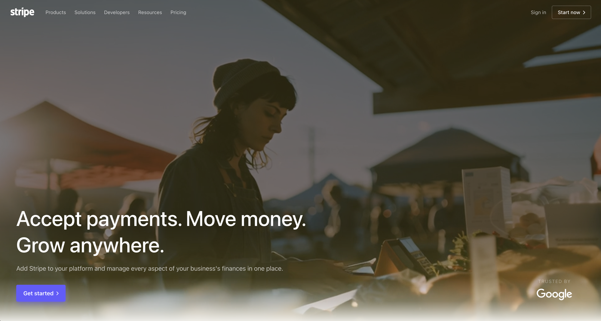 My Stripe landing page redesign